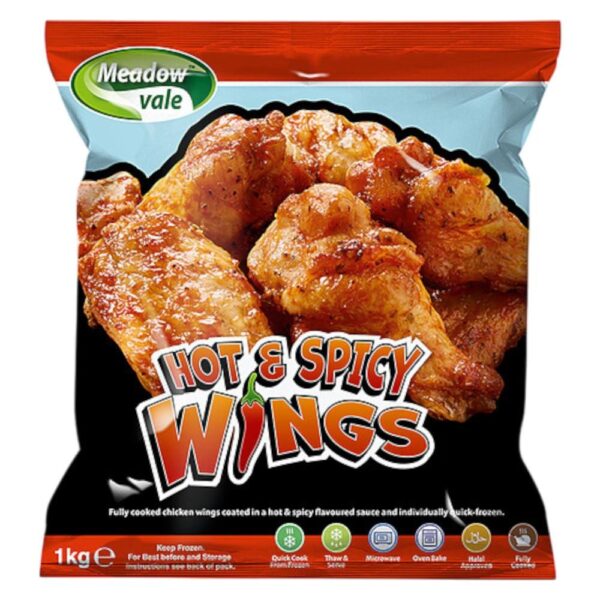 Meadowvale Halal Hot And Spicy Chicken Wings