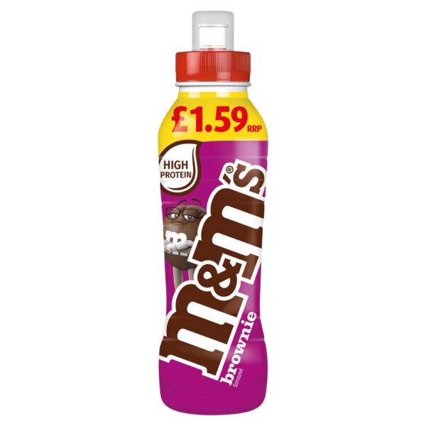 M&M Chocolate Brownie Milk
