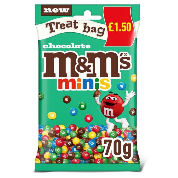 MandM'S Minis Bites Milk Chocolate Treat Bag