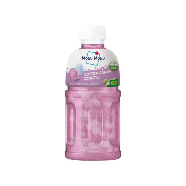 Mogu Mogu Cotton Candy Flavoured Drink With Nata De Coco