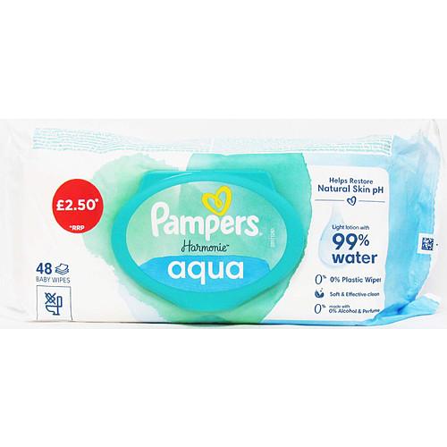 Pampers Harmonie Aqua Baby Wipes