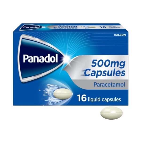 Panadol Paracetamol Liquid Capsules, Fast Pain Relief