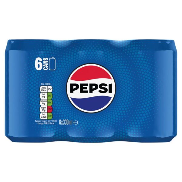Pepsi Cola Cans 6 X 330Ml