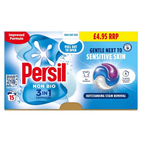 Persil 3 In 1 Laundry Capsules Non Bio