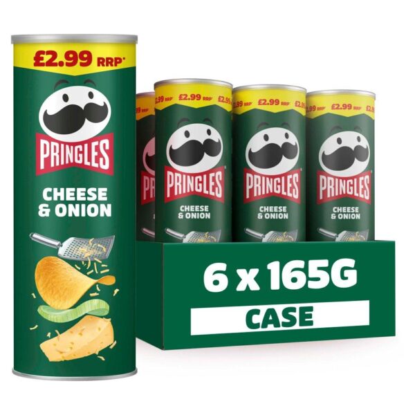 Pringles Cheese and Onion Sharing Crisps 165G