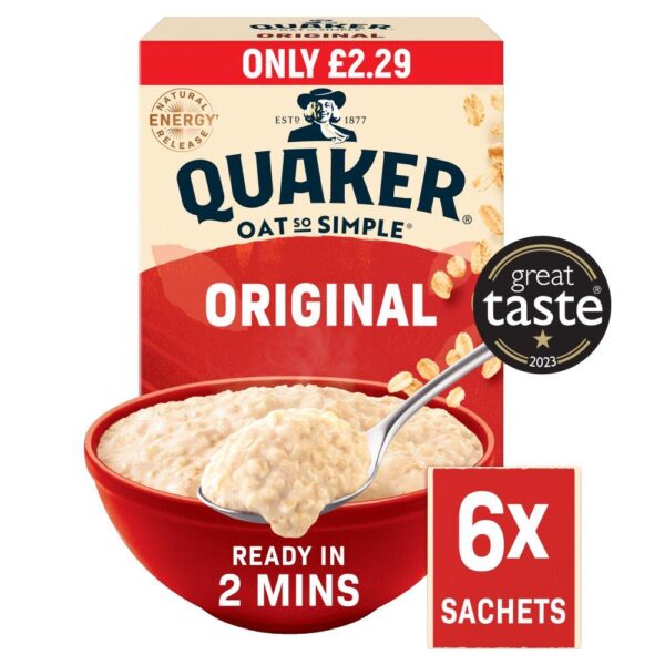 Quaker Oat So Simple Original Porridge Sachets