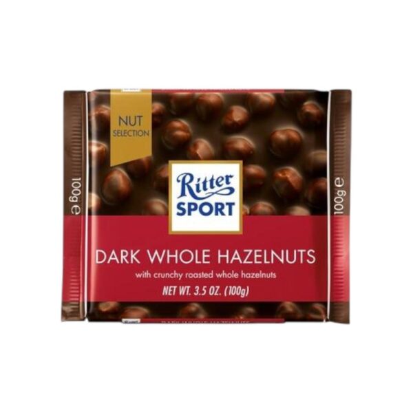 Ritter Dark Whole Hazelnuts 100g
