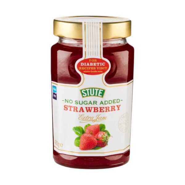 Stute No Sugar Added Strawberry Extra Jam 430g