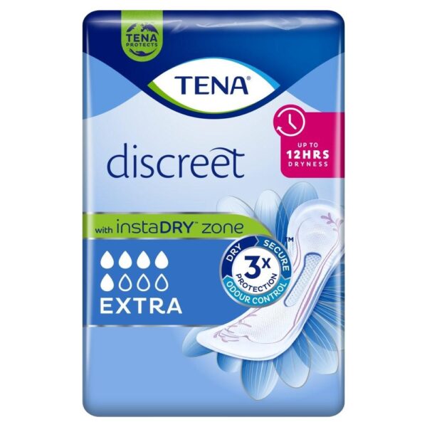 Tena Discreet Extra Incontinence Pads X 10