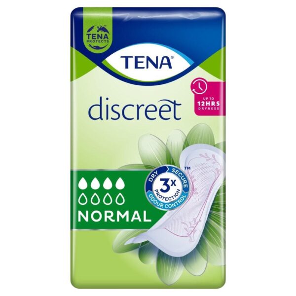 Tena Discreet Normal Incontinence Pads X 12