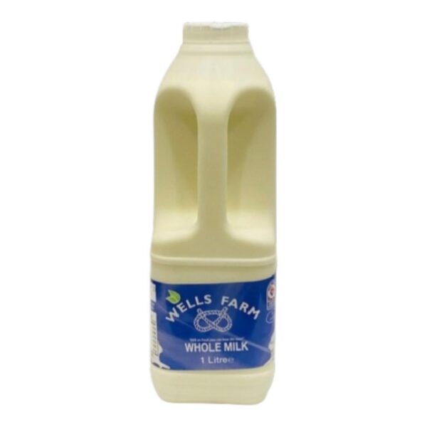 Wells Farm Whole Milk 1L