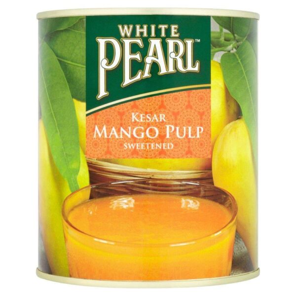 White Pearl Kesar Mango Pulp Sweetened