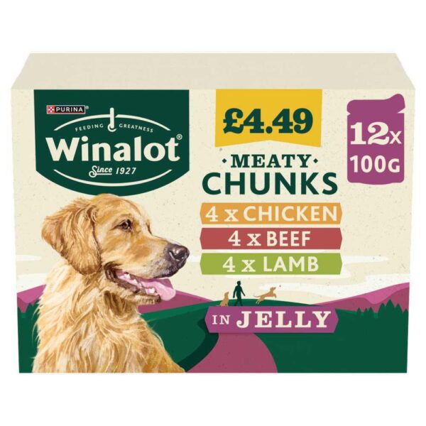 Winalot Meaty Chunks Mixed In Jelly Wet Dog Food